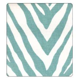  Outdoor Fabric for Upholstery 54 Polyester Zebra Turq 