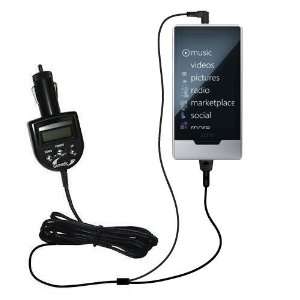  FM Transmitter plus integrated Car Charger for the Microsoft Zune 