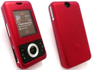 EMARTBUY BUDGET PACK FOR SONY ERICSSON W205 RED HYBRID PROTECTION CASE 