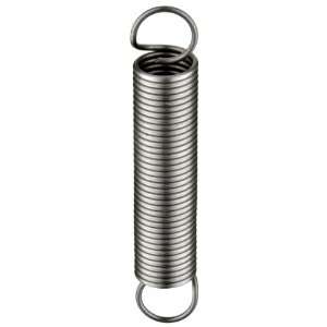  Music Wire Extension Spring, Steel, Inch, 0.36 OD, 0.037 