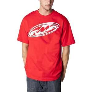  FMF Splits Mens Short Sleeve Sportswear Shirt   Red 