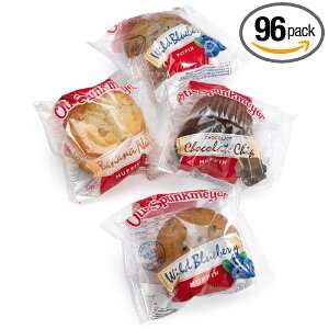 Otis Spunkmeyer Muffin Variety Pack, 96 Count Indivitually Wrapped 