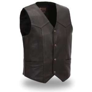 First MFG XPERT Performance Mens Premium Traditional Leather Vest 