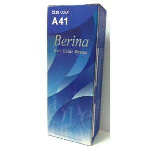  Berina Permanent Hair Dye Color Cream # A41 Blue Made in 