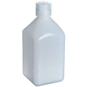 Nalgene 2018 0030 Square Bottle, HDPE, 30mL (Pack of 12)  