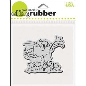    Stampendous Cling Rubber Stamp Tiptoe Fluffles 
