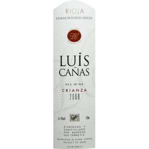  2008 Luis Canas Rioja Crianza 750ml Grocery & Gourmet 