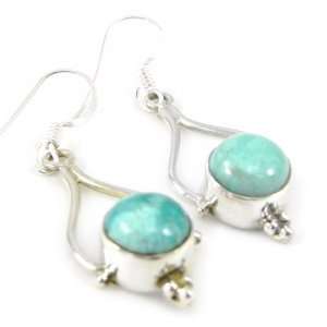  Silver loops Charmes turquoise. Jewelry