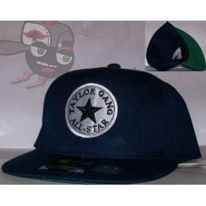 Taylor Gang All Star Dark Blue Wiz Khalifa Snapback Hat Cap  