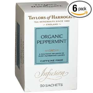 Taylors of Harrogate, Organic Peppermint Infusion, 20 Count Wrapped 