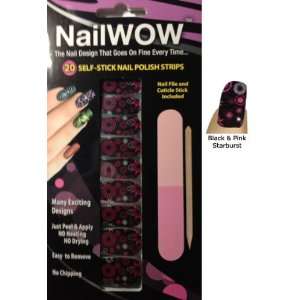   Pink Starburst Design Nail WOW Instant Nail Design Kit SB 0839 Beauty