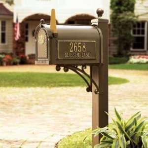   Mailbox & Post   Bronze, Black   Grandin Road