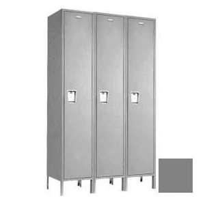   , Single Tier 3 Wide, 12W X 15D X 36 1/2H, Gray