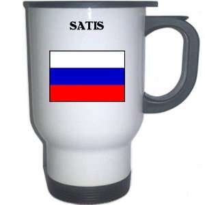  Russia   SATIS White Stainless Steel Mug Everything 