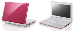 Samsung N150 in flamingo pink with a 10.1 inch LCD screen, 93 percent 