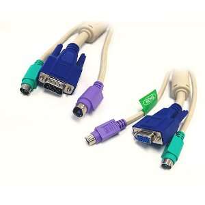    KVM Cable   VGA(HD15) Male to Female   10 Feet Electronics