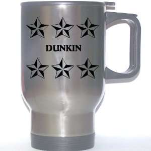  Personal Name Gift   DUNKIN Stainless Steel Mug (black 