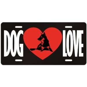  New  Love Wolfdog  License Plate Dog