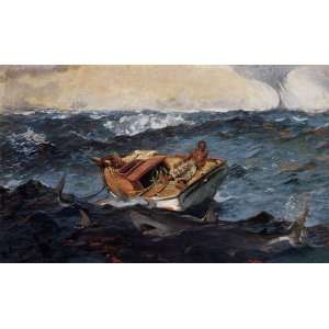  Oil Painting The Gulf Stream Winslow Homer Hand Painted 