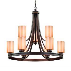  Golden Lighting 1051 9 SBZ Hidalgo 9 Light Chandelier 