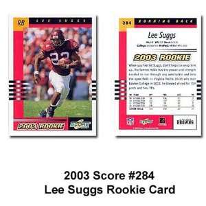  Score Cleveland Browns Lee Suggs 2003 Rookie Trading Card 
