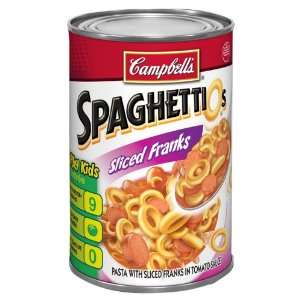 SpaghettiOs Pasta with Sliced Franks in Tomato Sauce, 24   14.75 Ounce 