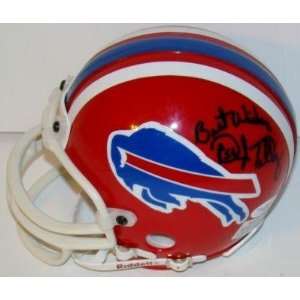   Autographed Mini Helmet   Bills JSA   Autographed NFL Mini Helmets
