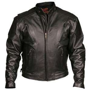   Vented Leather Motorcycle Jackets with Zippered Air Vents Automotive