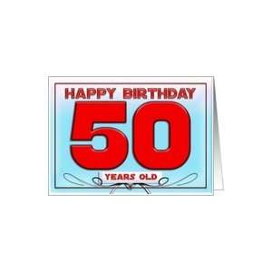  happy birthday   50 years old Card Toys & Games