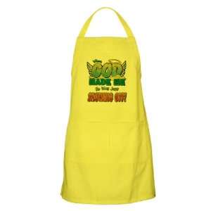   Apron Lemon When God Made Me He Was Just Showing Off 
