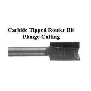  11/16 X 1/2 X 1 Carbide Tipped Plunge Router Bit