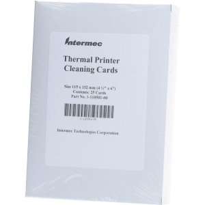  Intermec Cleaning Card. 25PK CLEANING CARD 6X4.5 UV AC 