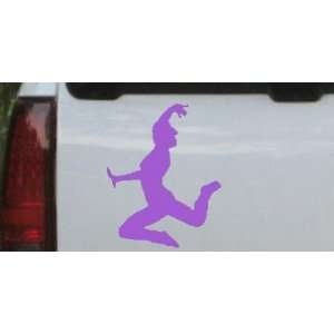 Dancer Silhouettes Car Window Wall Laptop Decal Sticker    Purple 12in 