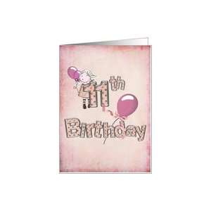  11th birthday girl balloons Card Toys & Games
