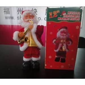  120301 santa claus toys santa claus with music in 12inch 