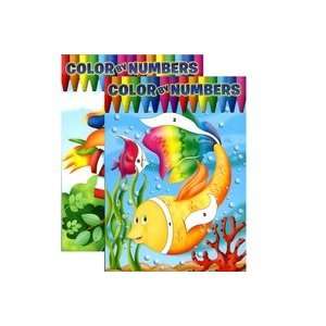  JUMBO COLOR BY NUMBERS Coloring & Activity Books Office 