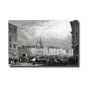  Smithfield Market From The Barrs Engraved By Thomas Barber 