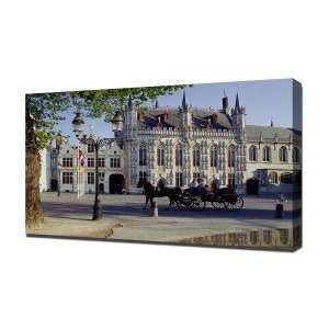 Horse Drawn Carriage Belgium   Canvas Art   Framed Size 20 