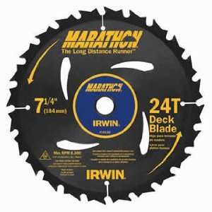  5 Pack Irwin 14130 Marathon 7 1/4 x 24 Tooth Deck Blade 
