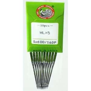    ORGAN NEEDLES HLX5 16 Needle 10/pk. Use with1600P, 1600P QC 75/16DP