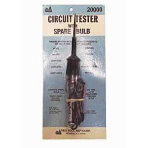  Circuit Tester with Spare Bulb   Tool Aid   20000