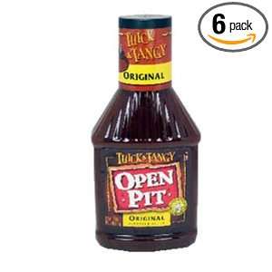Open Pit Thick and Tangy Original BBQ Sauce, 18 Ounce (Pack of 6 