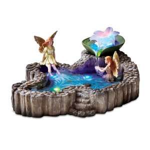  Magical LED Light Up Decorative Fairy Water Fountain with 