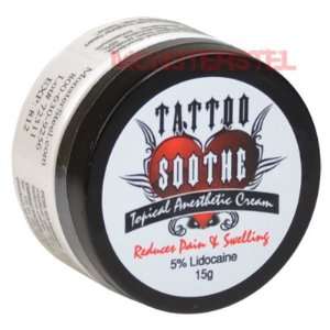  Soothe Anesthetic Numbing Cream Apply BEFORE for Pain Free Tattoo 15g