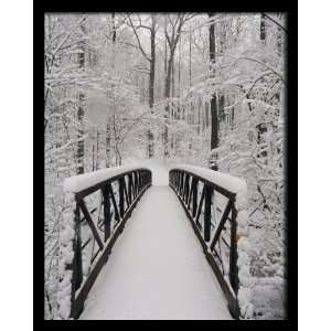  National Geographic, Snowcovered Footbridge, 16 x 20 