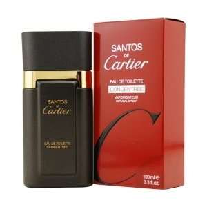  New   SANTOS DE CARTIER by Cartier CONCENTRATE EDT SPRAY 3 