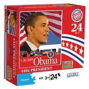  President Obama 44th President & Flag 24 Piece Puzzle 