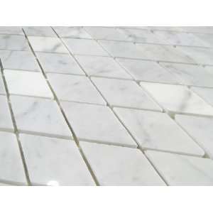  white Cararra Marble 1x2 Harlequin Pattern
