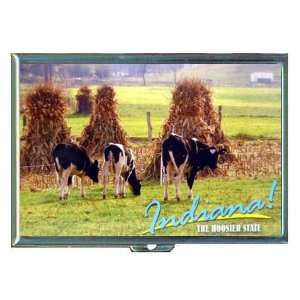  Indiana Cows The Hoosier State ID Holder, Cigarette Case 
