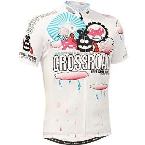 Fixgear Cycling Jersey White Short Sleeves Custom Road Bike Clothes Cs 